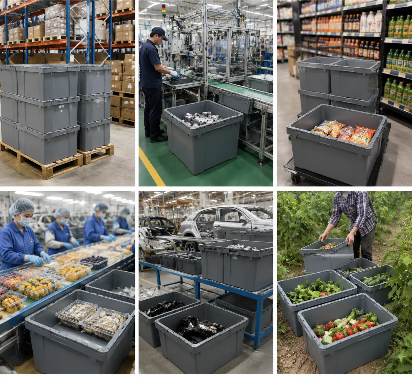 Applications of Stack Totes with Attached Lids Applications of Stack Totes with Attached Lids